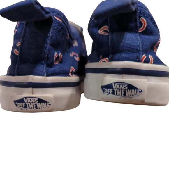 Vans retired Chicago Cubs print toddler sneakers size 9.5 - Picture 4 of 4